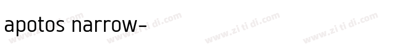 apotos narrow字体转换